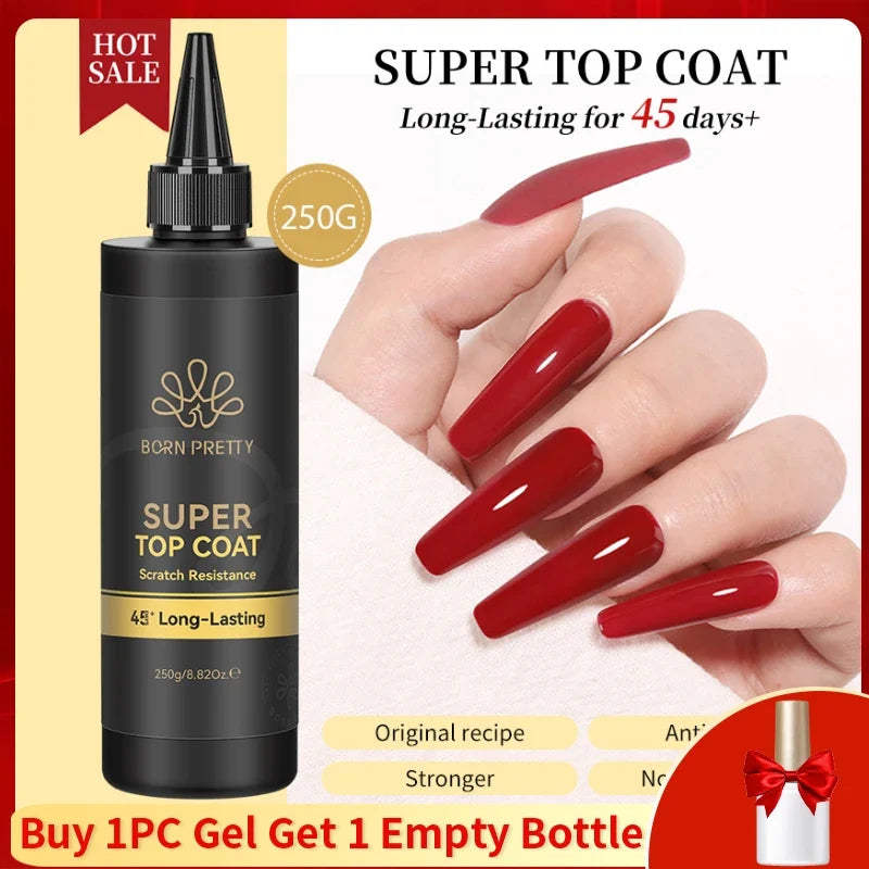 BORN PRETTY 225g Nail Extension Gel Jelly White Pink Clear Gel Nail Polish Quick Extending UV Nail Hard Gels Soak Off Gel Varnis