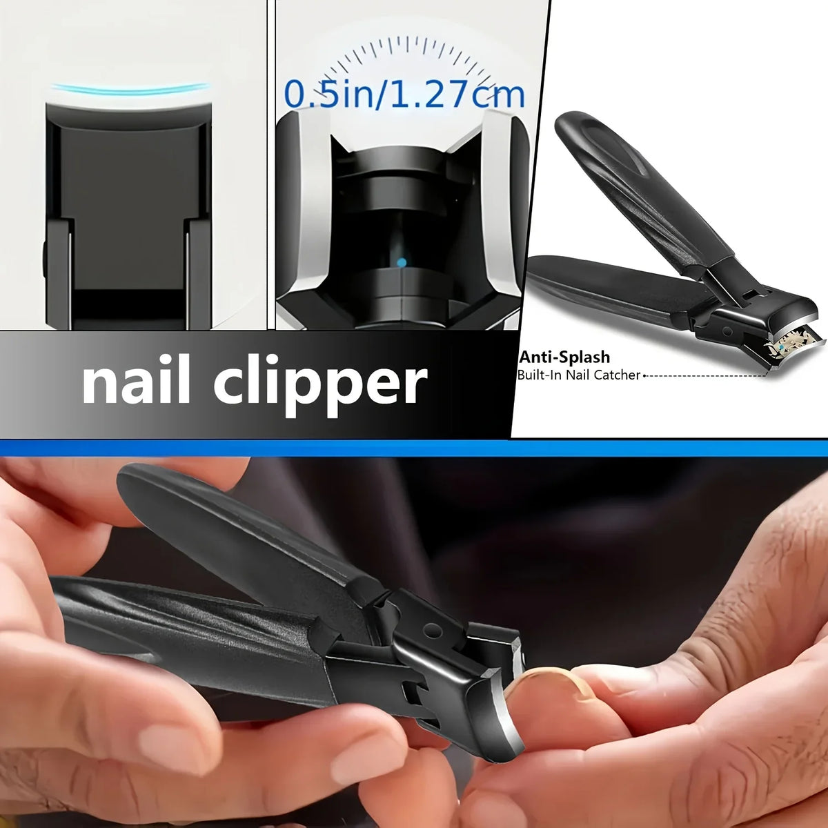 1/13pcs Stainless Steel Heavy-Duty Toenail Clipper Set Suitable for Thick Nails And Ingrown Nails, Nail Clippers, Nail Files