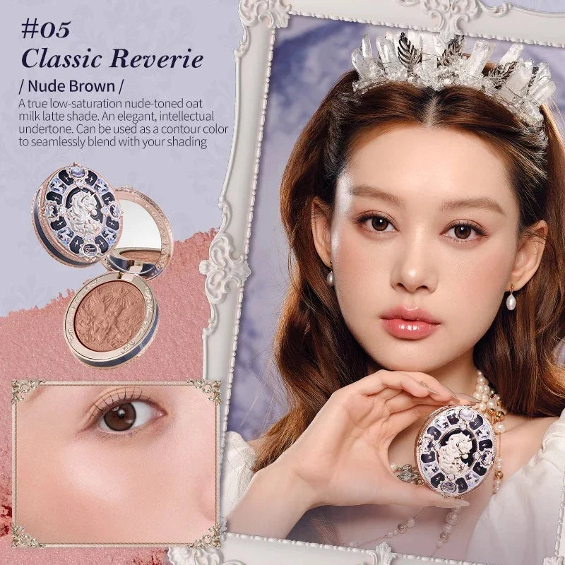 FLOWER KNOWS THE SWEETIE BEAR Blushes Silk Satin Blush Powder For Cheeks Contour Face For A Natural Matte Finish Vegan Makeup
