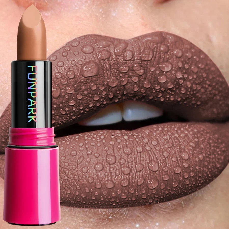 25-Color Matte Lipstick Waterproof Long Lasting  Velvet Finish Lip Tint Smooth Matte Lip Color Smudge-proof Lip Liner Lip Makeup