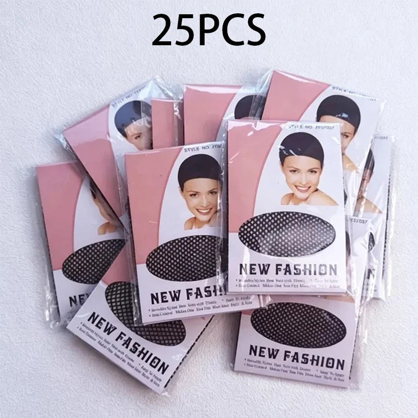 5 PiecesPackage High Quality Stretchable Elastic Hair Nets Open Ends Mesh Net Wig Caps for Hair Styling