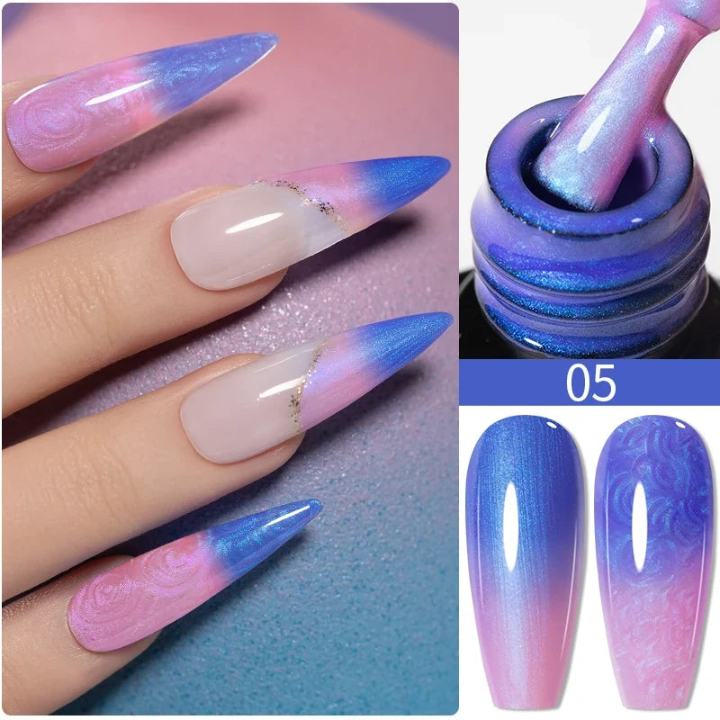 5ml Golden Silvery Metallic Painting Liner Gel Polish Chrome Mirror Effect Semi-Permanent Varnish For Stunning French Nail Art