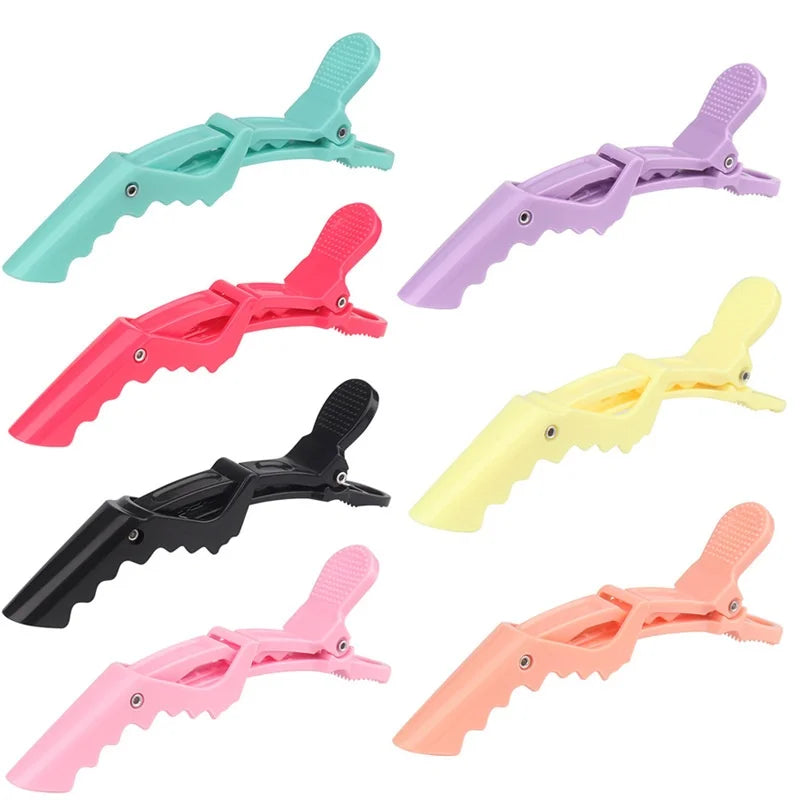 6PCS Alligator Hair Clips Hairdressing Clamps Claws Section Clip Barber Crocodile Hairpin Salon Styling Tools Hair Accessories