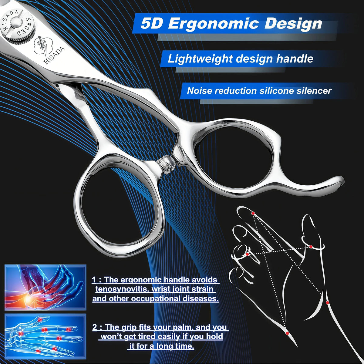 Hairdressing Scissors 6.0, 6.5, 7.0 Inch Tijeras Peluquería Profesional, VG10 Material, Japonesa Artesanal, Professional Scissor