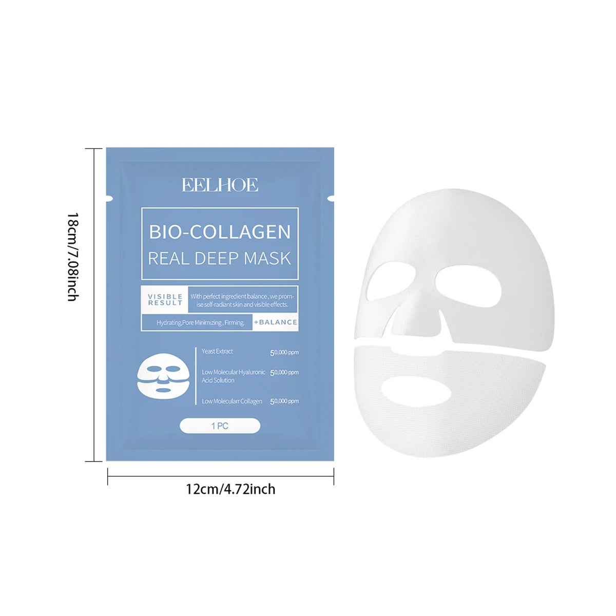 Bio Collagen Face Mask Lift Firm Skin Anti Aging Fade Face Fine Line Repair Barrier Shrink Pores Hydrating Brightening Face Skin