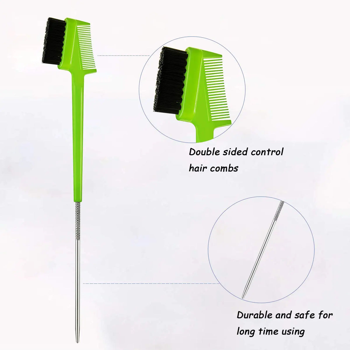 50pcs Hair Eyebrow Grooming Tool Double Sided Eyebrow Brush Comb Edge Control Brush Comb Hair Gel Smooth Styling Tool for women