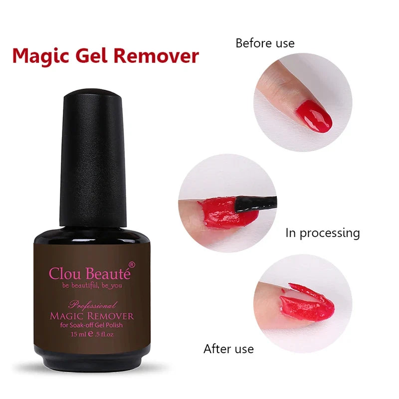 Clou Beaute Coffee Colors Nail Gel Polish HEMA/TPO FREE Soak off UV/LED 15ml Vernis Semi Permanent Nail Varnish 15ml Base Top