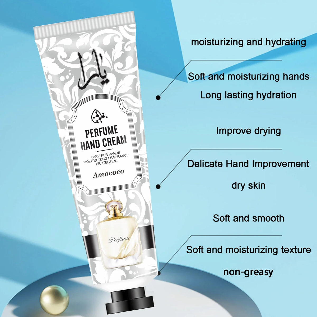 Amococo Perfume Hand Cream Set Moisturizing Hand Lotion Gift Box For Women Travel Size Hand Care Kit