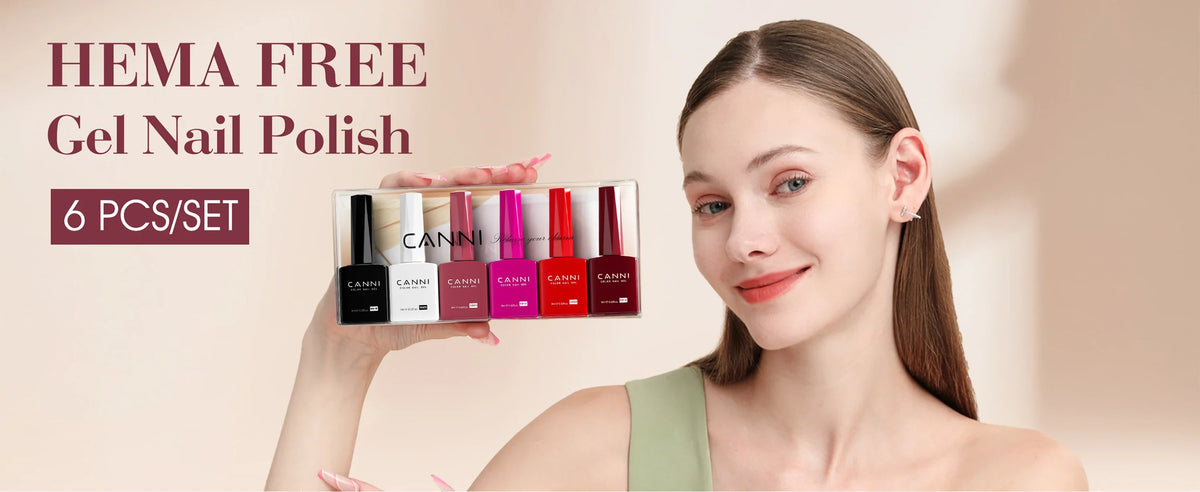 9ml CANNI CC8 HEMA FREE Nail Gel Polish Kit Nail Manicure Full Coverage Solid Color Summer Nails Soak off UV LED Nail Gel Set