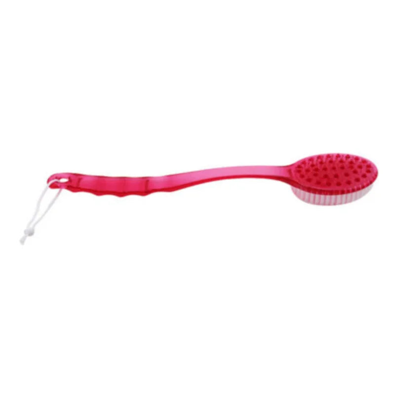 1Pc Long Handle Bath Brush Soft Hair Bath Brush Back Ball Brush Bathroom Body Brushes Mud Back Scrubber Shower Massage Brushes