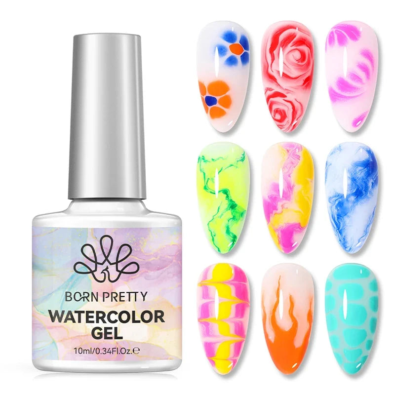 BORN PRETTY Transfer Foil Nail Gel Polish Semi-Permanant Varnish For Adhesive Sticker Nail Glue Soak Off UV LED Gel Nail Art Man