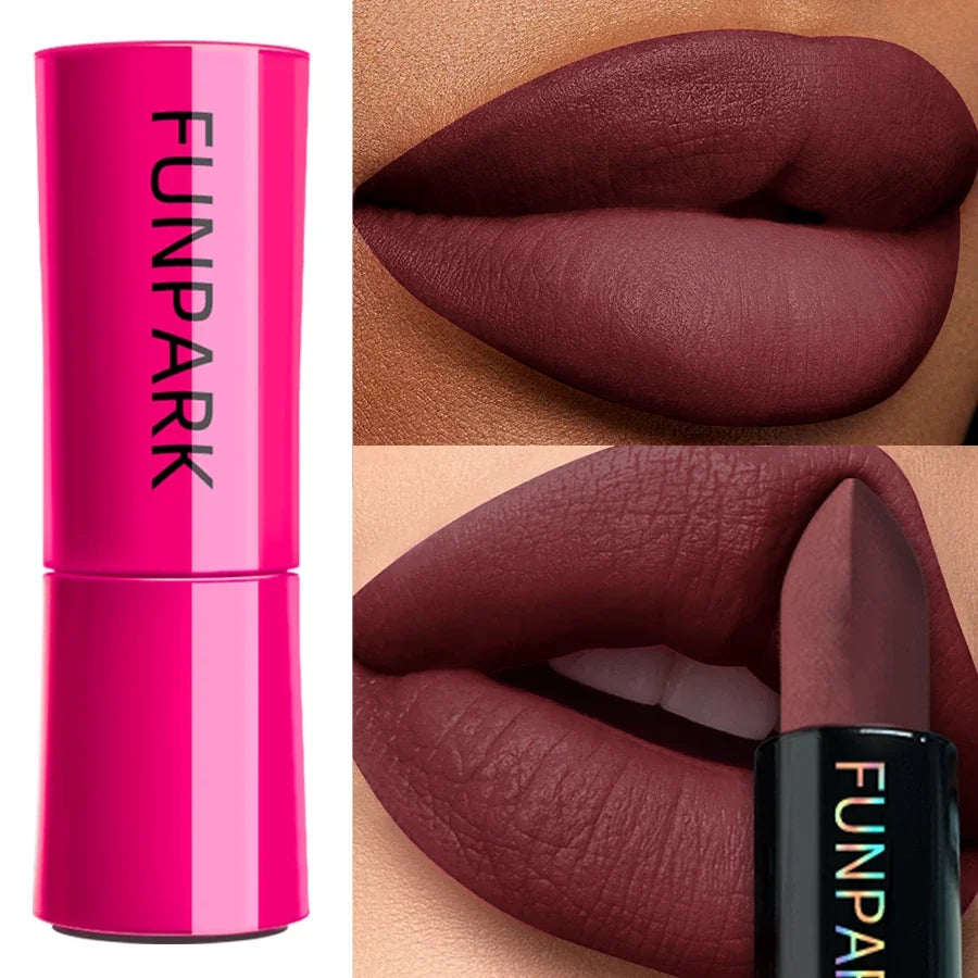 25-Color Matte Lipstick Waterproof Long Lasting  Velvet Finish Lip Tint Smooth Matte Lip Color Smudge-proof Lip Liner Lip Makeup