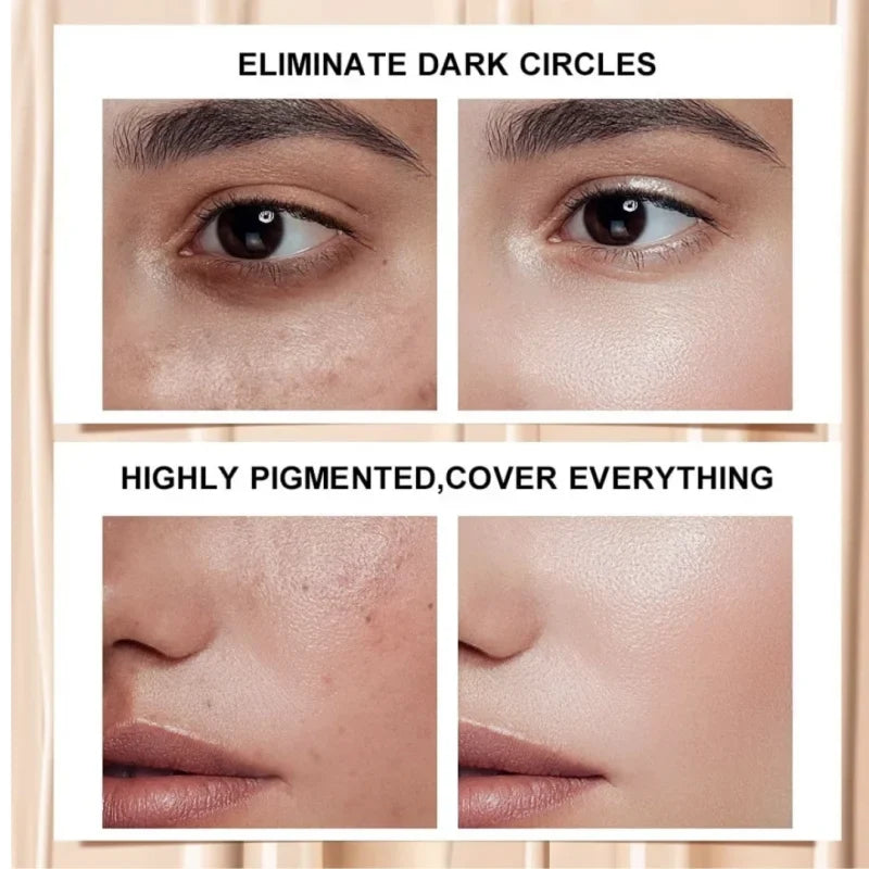FOCALLURE Makeup Concelaer Full Coverage Waterproof Concealer Cream Oil-control Face Base Foundation Moisturizing Cosmetics