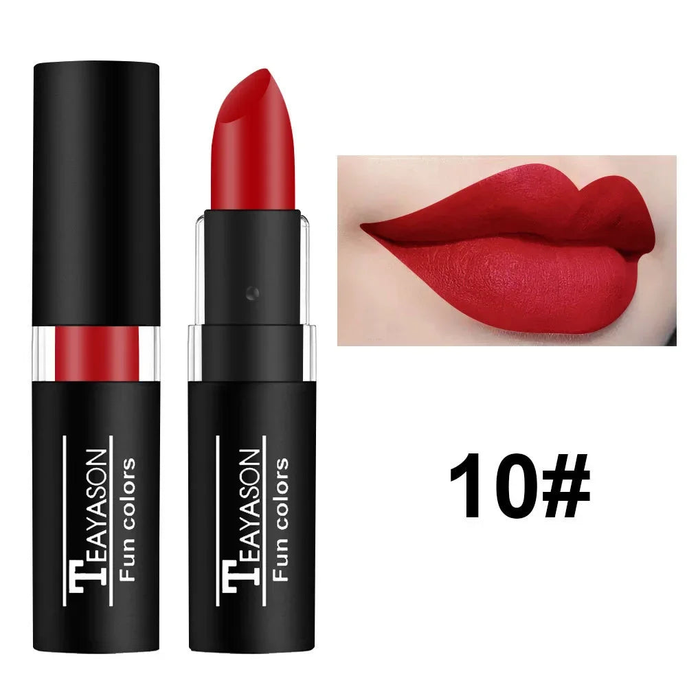 Green Purple Lipstick Christmas Halloween Party Lip Makeup Hot Sale Waterproof Velvet Matte Black White Lipstick Lasting Pigment