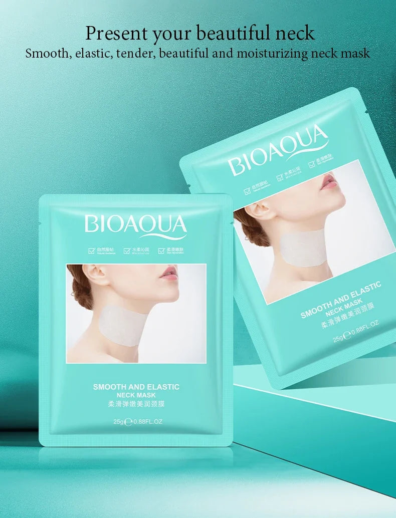 20pcs BIOAQUA Neck Mask Moisturizing Brightening Nourishing Firming skincare Collagen Neck Masks Korean Skin Care Products