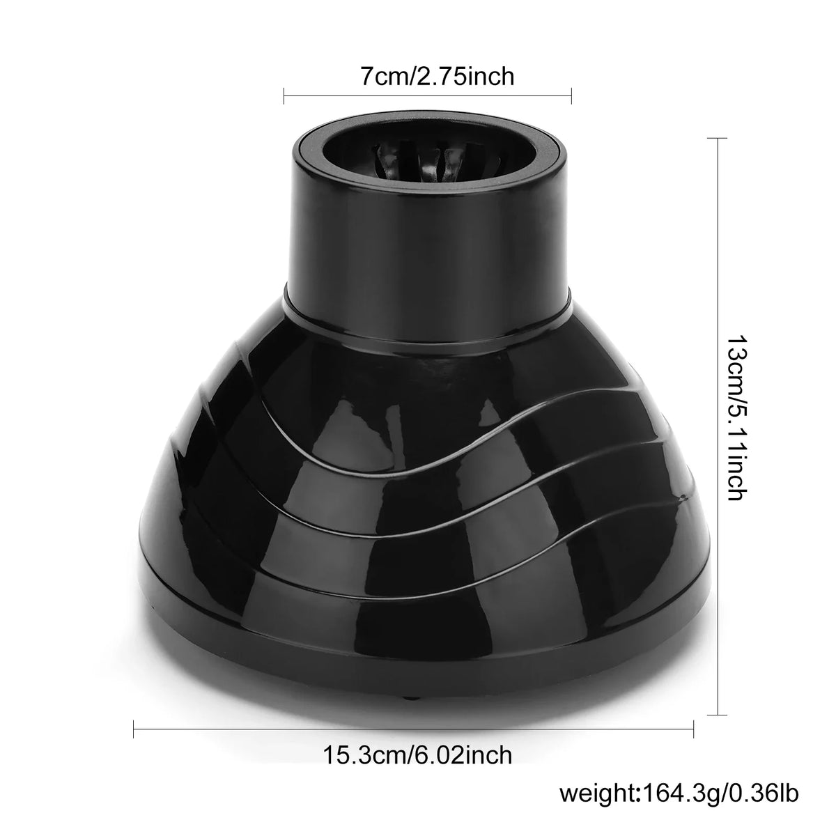 Barbershop Hairdryer Diffuser Cover Black Curling Hair Dryercover Barber Hair Diffuser Salon Home Curly Universal Styling Tools