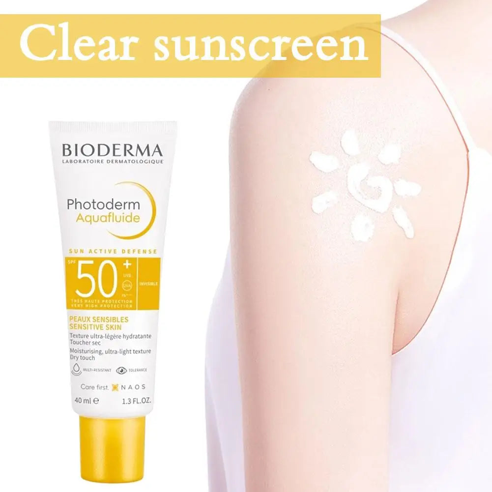 BIODERMA Photoderm Aquafluid SPF 50+ Face Sunscreen 40ml Ultra-Light Moisturising Sun Cream Waterproof Non-Greasy