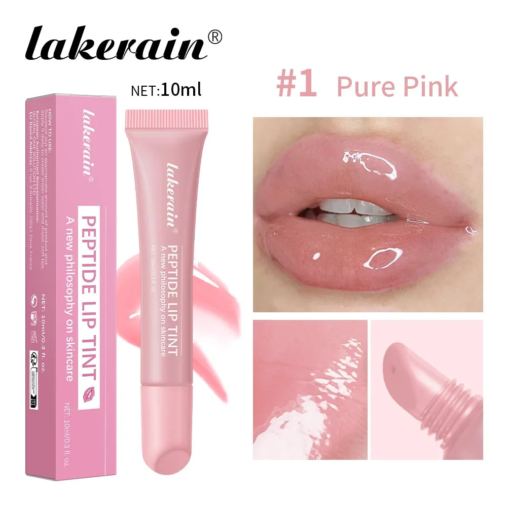 10ml Lip Glaze Moisturizing Jelly Lip Enrichment Oil Lasting Water Light Glass Lip Plump Oil Remove Line Lip Protection Serum