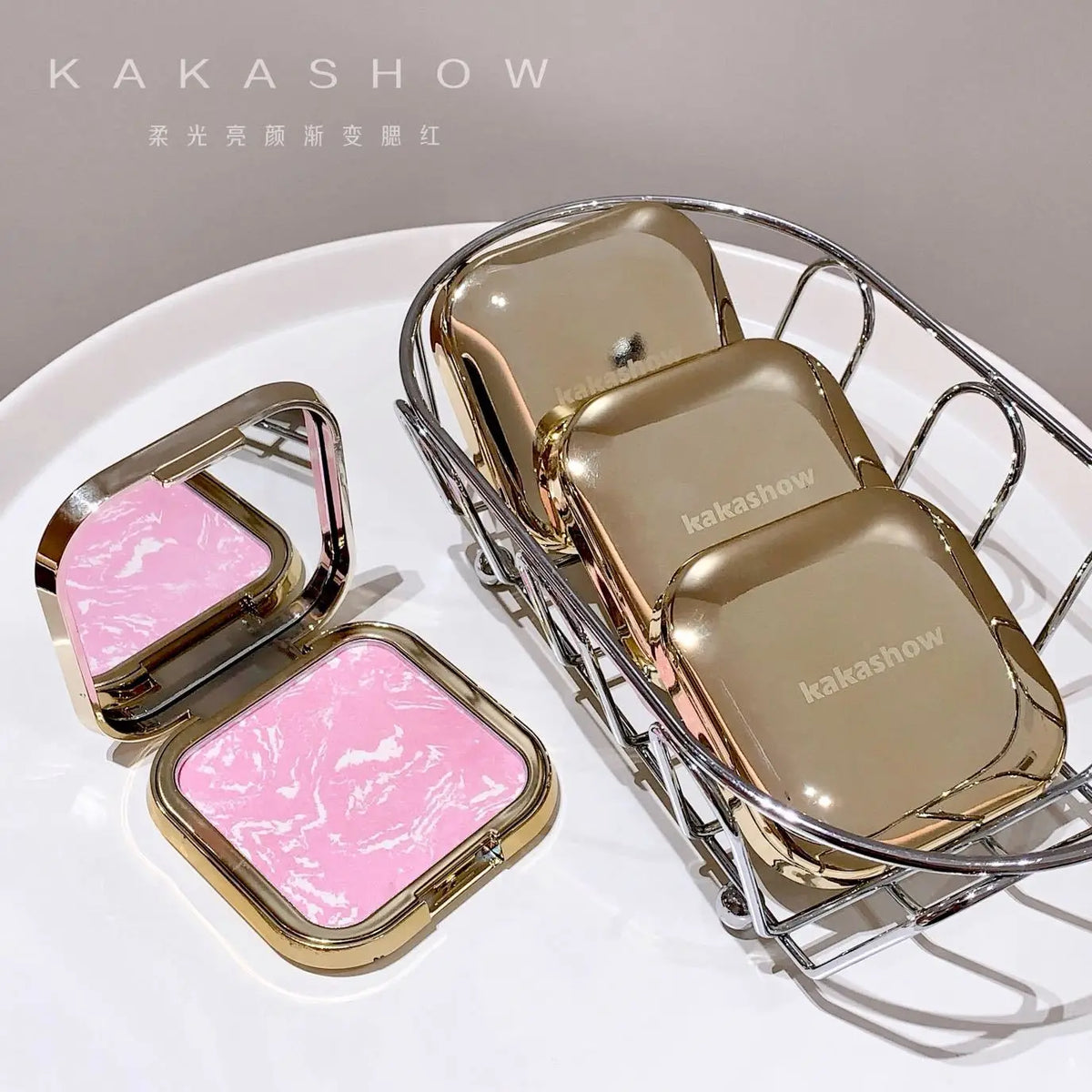 Kakashow Bright Color Gradual Powder Blusher Delicate Skin Melting Color Natural Korean Slightly Drunk Makeup Blusher