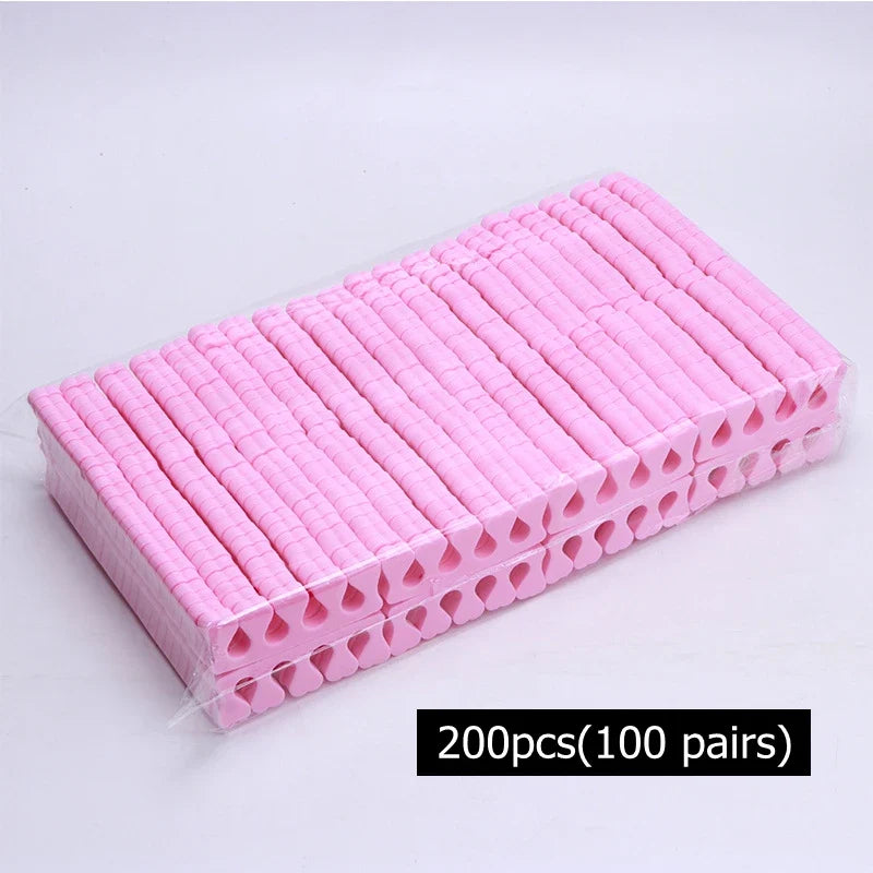 100/200/400pcs Nail Art Toes Separators Soft Sponge Fingers Foot Gel UV Polish Coating Painting Manicure Pedicure Tools Foam