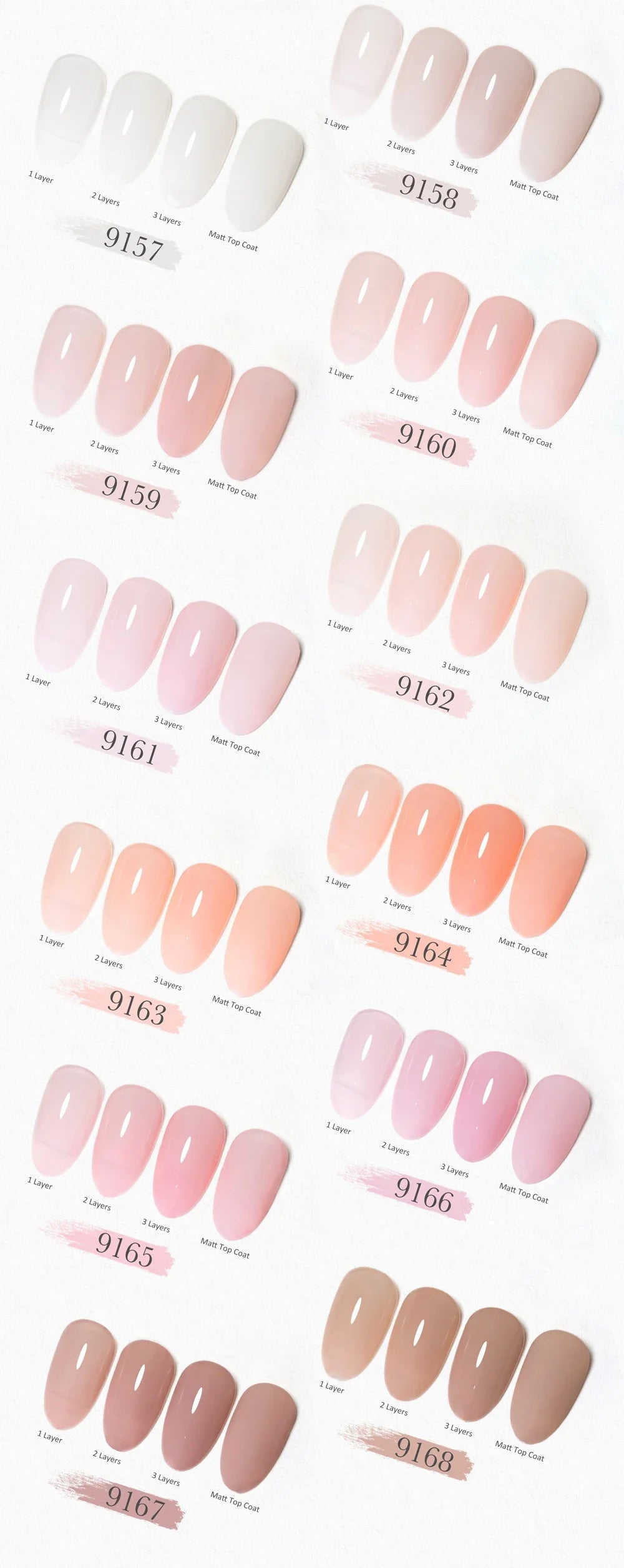 9ml CANNI CC8 HEMA FREE Nail Gel Polish Kit Nail Manicure Full Coverage Solid Color Summer Nails Soak off UV LED Nail Gel Set