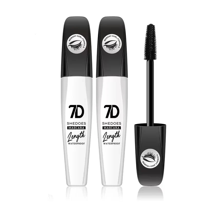1/2/3PCS 7D Waterproof Mascara Long Lasting Smudge-proof Non-flaking Lengthen Volumizing Lifting Curling Mascara Eyelash Makeup