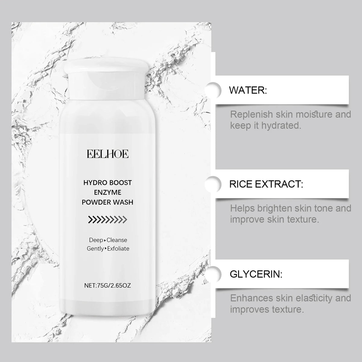 Enzyme Face Powder Wash Skin Oil Control Clean Facial Pores Remove Blackheads Pimples Refreshed Enzyme Face Cleanses Flour