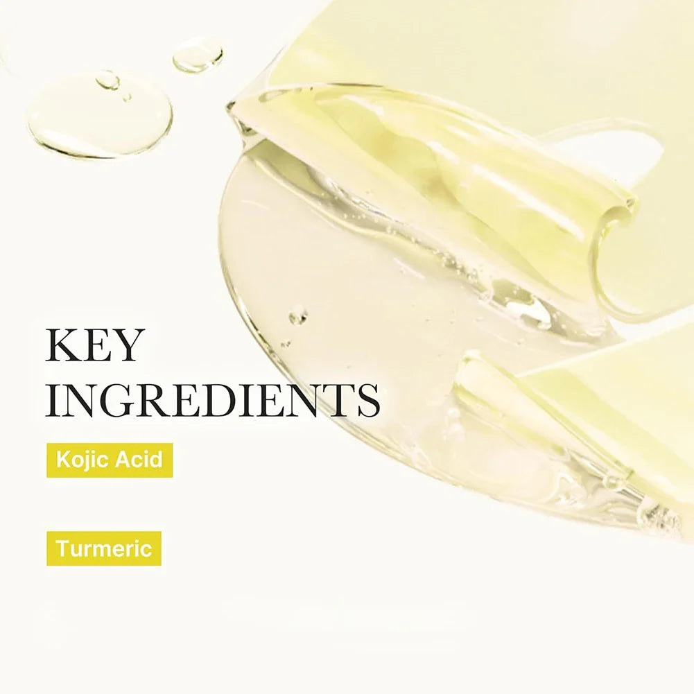 4pcs/Box Absorbable Kojic Acid Turmeric Brightening Gel Mask Collagen Moisturizing Facial Mask Retinol Anti Wrinke Firming Mask