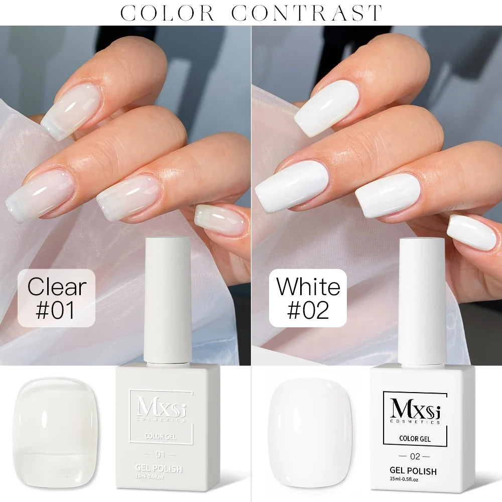 CC8 Mxsi 15ml Nail Gel Polish HEMA FREE Summer Nails Color It Once Soak Off UV LED Semi Permanent  Nail Art Manicure Varnishes