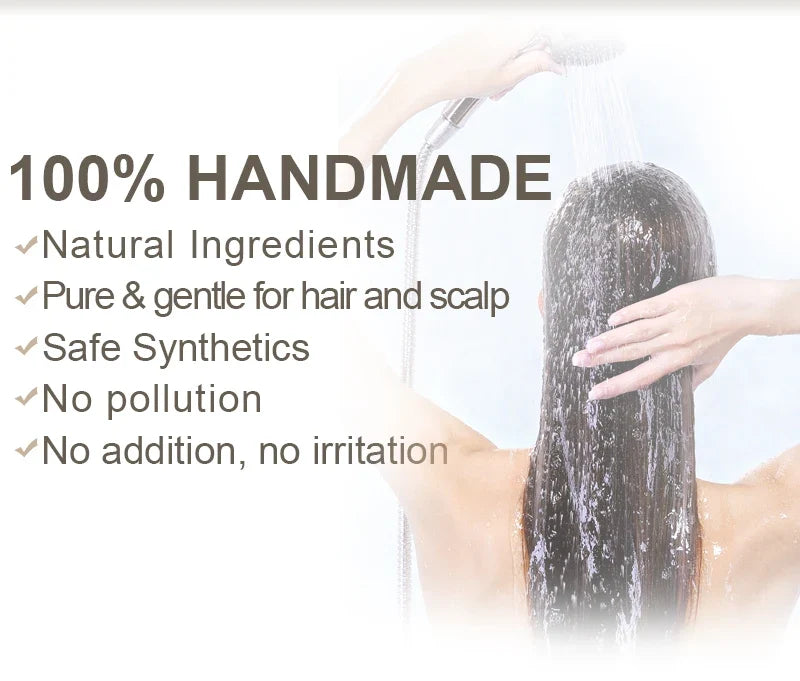 Bamboo Charcoal Clean Detox Shampoo Soap Bar Repair Gray White Hair Color Dye Treatment Nourishing Hair Scalp Treatment 60g