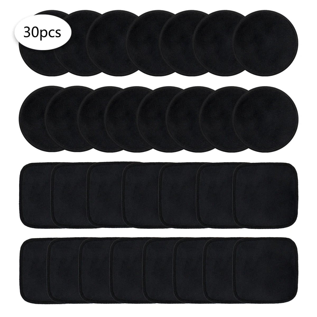 10/20/30 Reusable Makeup Remover Pads, a Gentle Facial Cleansing Sponge Suitable for All Skin Types, Odorless, Beauty Tool