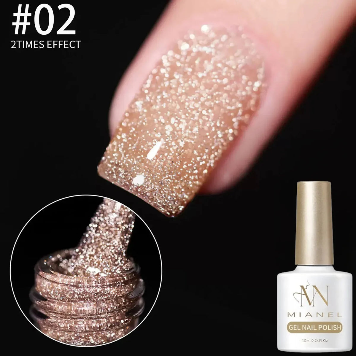 1-12pcs Wine Red Flash Crushed Strobe High Density Diamond Glitter Gel Nail Polish Black Nails Red Nails White Nails
