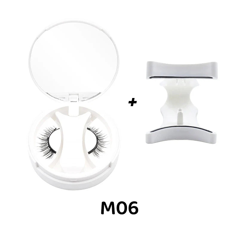3D Magnetic Eyelashes Kit Reusable Natural Magnetic False Eyelashes Set No Glue Needed Magnet Lashes with Applicator Magnetic