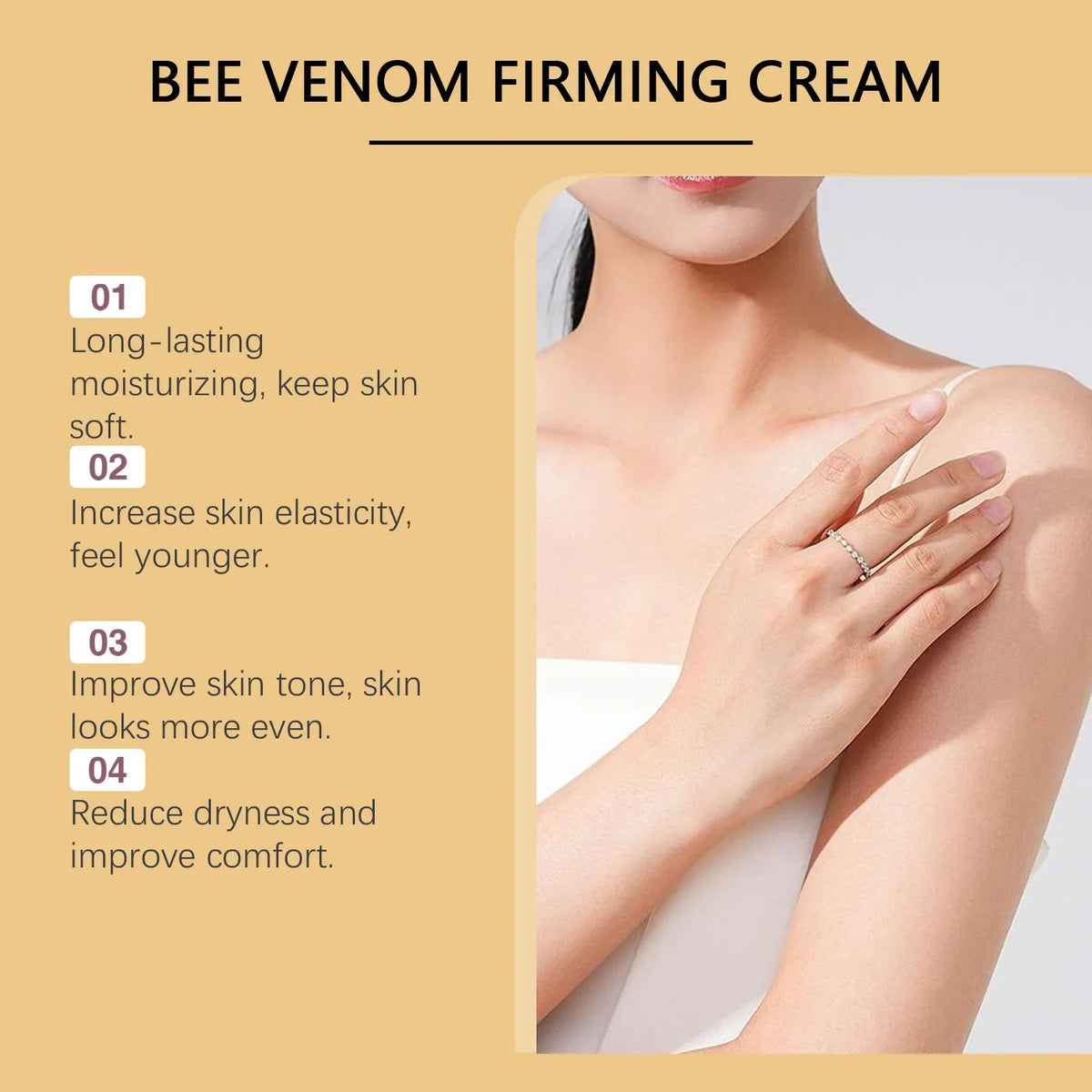 EELHOE Bee Venom Roller Cream Anti-Cellulite Body Massager Moisturizing Body Care Wrinkles Remover Firming Skin Tightening Cream