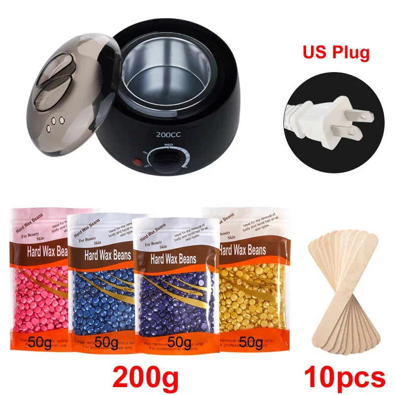 Electric Wax Heater Hot Wax Machine Paraffin Pot Warmer Hair Removal Waxing Machine Wax-melt Epilator Quick Heater