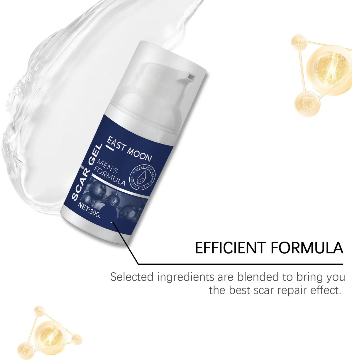 East Moon Collagen Scar Gel Reduces Scar Visibility Deeply Moisturize Repair Damaged Skin Enhance Elasticity Quickly Absorbed