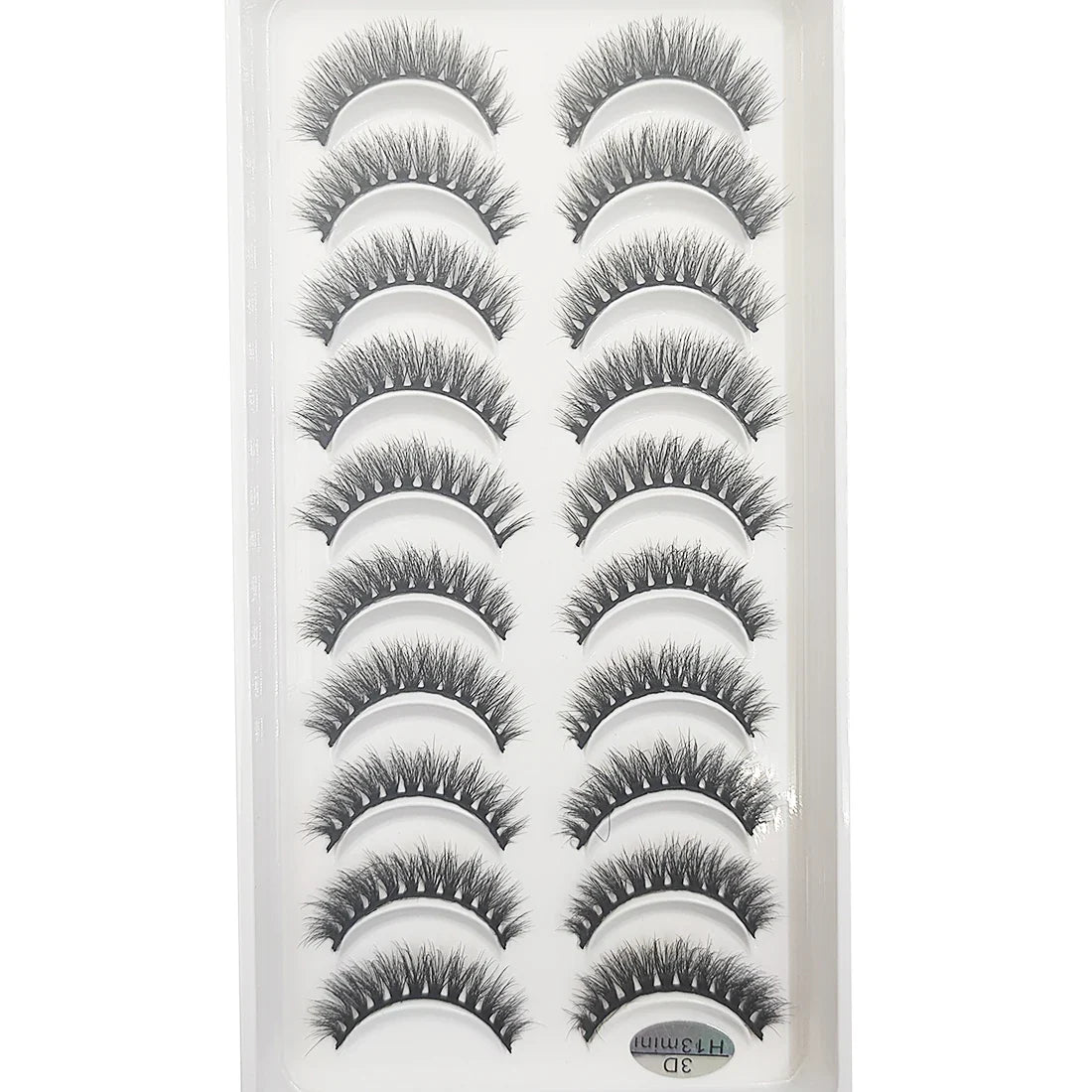 20 Style 10 Pairs Natural 3d Mink Lashes Soft False Eyelashes Cross Messy Dense Eye Lashes Extension Makeup Faux Cils Maquillaje