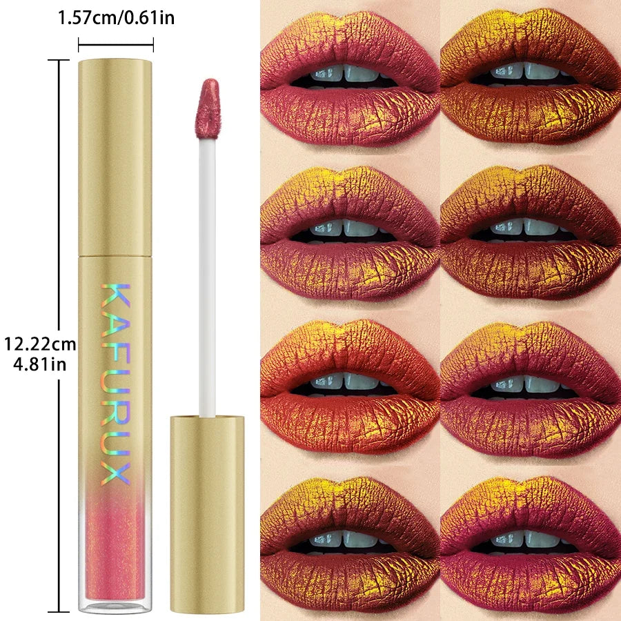 14 Colors Sparkling Shine Lip Glaze Glitter Metallic Long Lasting Lip Gloss Waterproof Liquid Lipstick Makeup Lip Oil Gifts