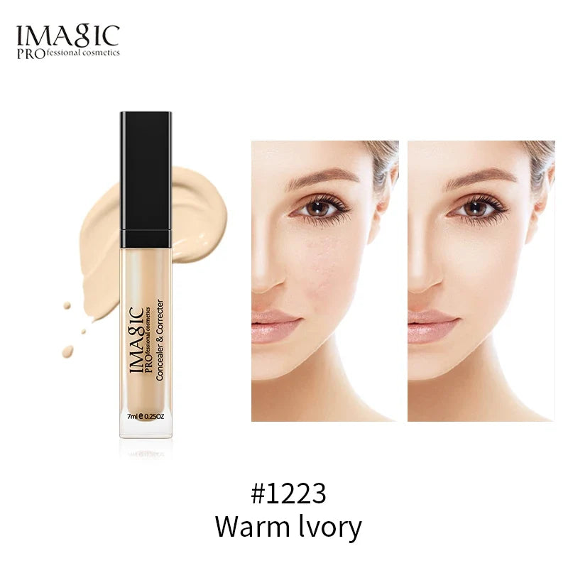 IMAGIC Eye Concealer & Base 6 Colors Full Coverage Suit for All Color Skin Face / Eye Makeup Liquid Concealer