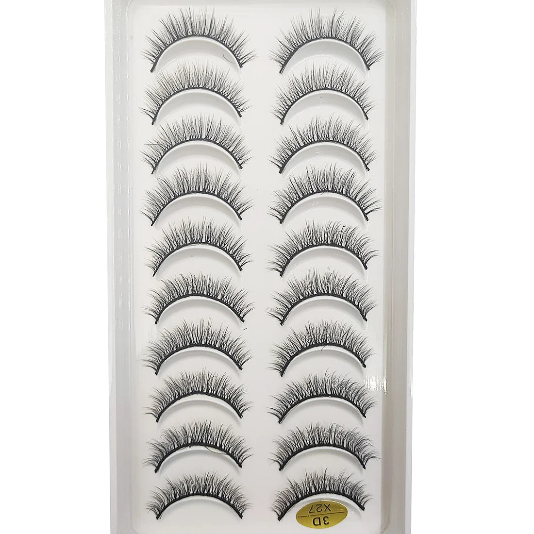 20 Style 10 Pairs Natural 3d Mink Lashes Soft False Eyelashes Cross Messy Dense Eye Lashes Extension Makeup Faux Cils Maquillaje