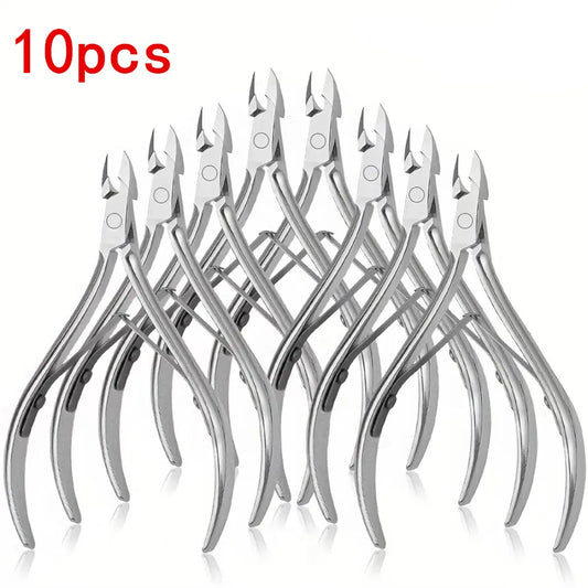 10/5/2/1pc Stainless Steel Nail Clipper Scissors,Nail Care Kit, Dead Skin Remover Kit,Nail Exfoliator,Professional Dead Skin
