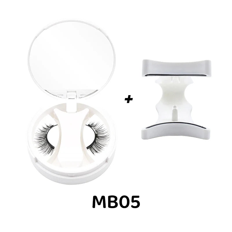 3D Magnetic Eyelashes Kit Reusable Natural Magnetic False Eyelashes Set No Glue Needed Magnet Lashes with Applicator Magnetic