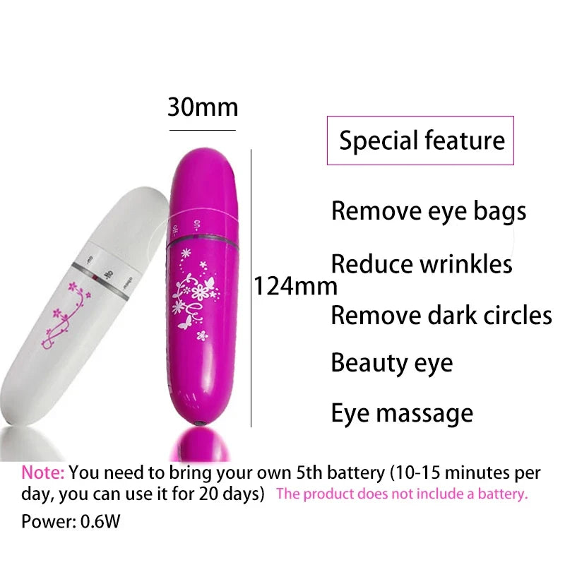 Eye Care Beauty Instrument Remove Wrinkle Dark Circles Puffiness Anti-aging  Mini Electric Portable Eyes Vibration Massager