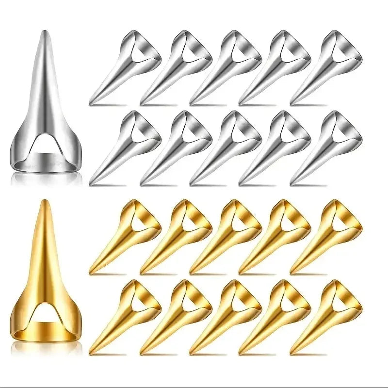 10/5/1pcs Set Hairdressing Finger Claw Rings for Braiding Layered Hair Styling Tool Accessories