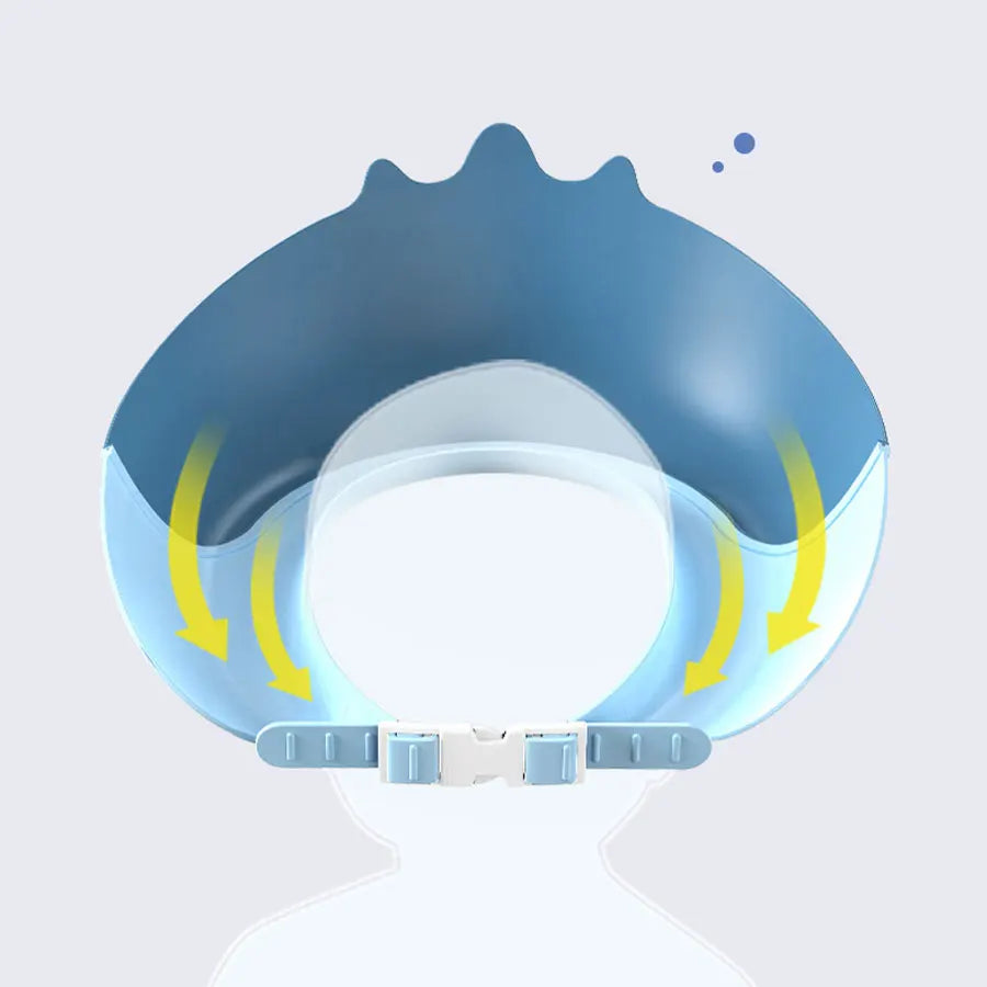 Children's Waterproof Shower Shampoo Cap Soft and Adjustable Child Safety Protection Shampoo Cap Baby Shampoo Cap