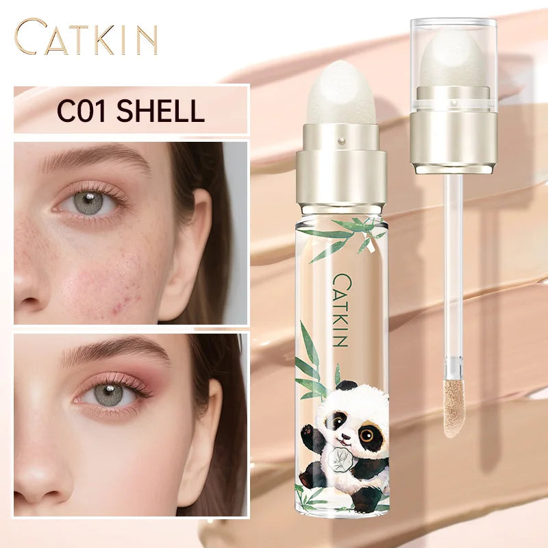 CATKIN Panda double-headed concealer Liquid Oil control Concealer cream Spots Dark circles Skin care