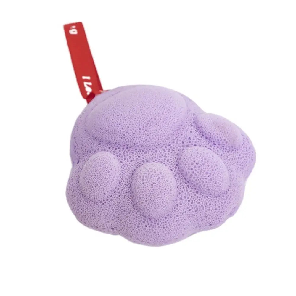 Baby Bath Brush Soft Cat's Paw Shower Balls Scrubbing Dead Skin Remover Baby Bath Sponge Bath PE Cartoon Washes The Earth Home