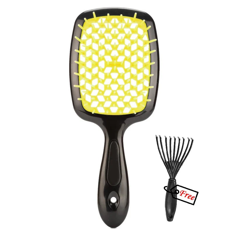 Hair Comb Anti Static Scalp Massage Brush Wet Dry Hair Detangling Styling Comb Salon Barber Brushes Demelante Hair Care Tools