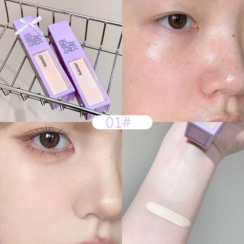 Color Correction Liquid Concealer White Foundation Makeup Base Face Brighten Cover Up Dark Circles Waterproof Concealer Stick