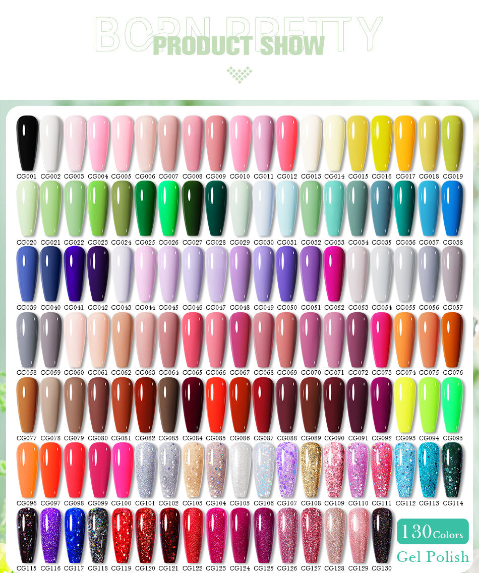 BORN PRETTY 10ml Purple Red Series Gel Nail Polish Winter Dark Purple Nail Art Varnish Semi Permanent Soak Off UV LED Gel